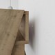 image 5 of Cowork Modern Desk Dark Oak Wall Mounted With Drawer 94cm Wide Brown