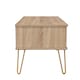 image 3 of Bexley 1 Drawer Coffee Table in White Matt & Bardolino Oak (Ready Assembled) | White | White Matt & Bardolino Oak