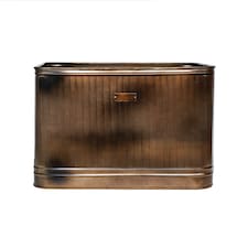 Outdoor Hampton Rectangular Planter - Metal - L49 x W84 x H49 cm - Copper | Copper