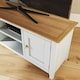 image 7 of Taberno Oak 2 Door TV Unit Linen White White