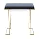 image 4 of Interiors by Premier Luxe Console Table, Modern Lounge Table With C-Shaped Base, Metallic Decorative Table, Outdoor Patio Table Grey