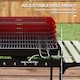 image 5 of Outsunny Charcoal Barbecue BBQ Grill Trolley  5-level Grill Height Ash Catcher