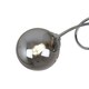 image 10 of Bungo 3 Light Polished Chrome & Smoked Glass Semi Flush Ceiling Light