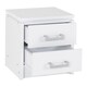 image 2 of Charles 2 Drawer Bedside - L40 x W44 x H48 cm - White