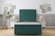 image 1 of Sloomy Lancaster Emerald Plush Bed Frame With Mattress With 50" Upholstered Headboard 4'6 Double