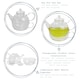 image 2 of Argon Tableware Glass Tea For One Set - 550ml