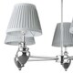 image 4 of Giona Polished Chrome & Grey Semi Flush 5 Light Black