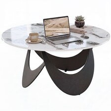 HOMCOM Coffee Table Sintered Stone Top