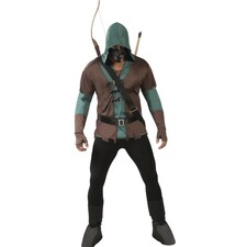Fiestas Guirca Mens Archer Costume Set | Brown | Brown/Green | L | 1