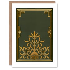 GA and MA Audsley Art Card Antique Art Deco Botanical Pattern