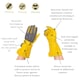 image 2 of Kent & Stowe Luxury Leather Gauntlet Gloves Ladies Medium Yellow