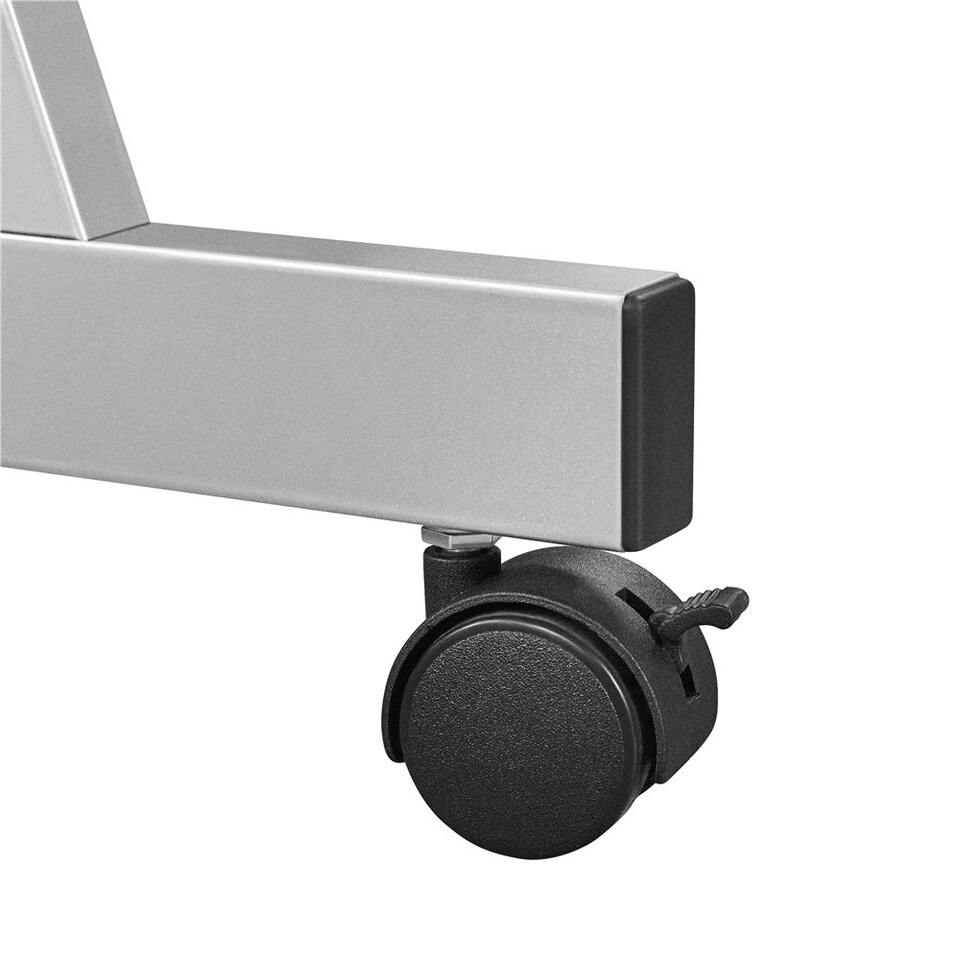 image 1 of Yaheetech Z-Shaped Computer Desk | White