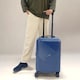 image 3 of 2 Piece Hard Shell Luggage Suitcase Set | Strap On Vanity Case + 20’ inch Small Cabin Suitcase