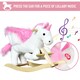 image 6 of HOMCOM Kids Rocking Horse Toy, Plush Unicorn Rocker Seat with Wood Base and Music, for 1.5-3 Years
