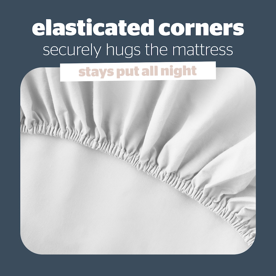 image 1 of Silentnight Supersoft Perfect Fit Fitted Sheet, White