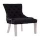 image 1 of Interiors by Premier Luxurious Black Dining Chair For Livingroom, Diamond Pattern Dining Chair, Modern Chair For Sitting Area Black