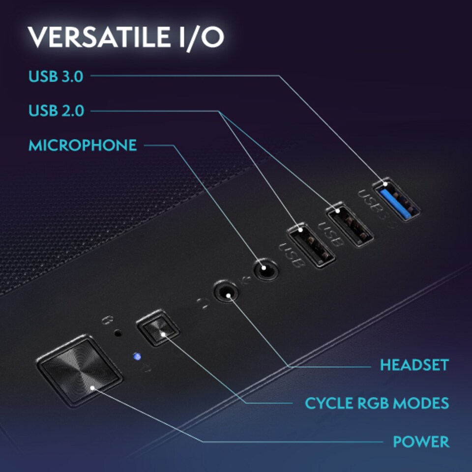 image 1 of Vibox Gaming PC - Intel i7 12700KF, RTX 5070 Ti, 32GB RAM, 1TB NVMe SSD, Windows 11