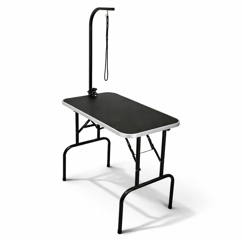 image 1 of 30 Inch Heavy Duty Folding Dog Grooming Table Adjustable Portable