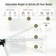 image 9 of COSTWYA Foldable 2-Level Clothes Drying Rack Garment Drying Hanger