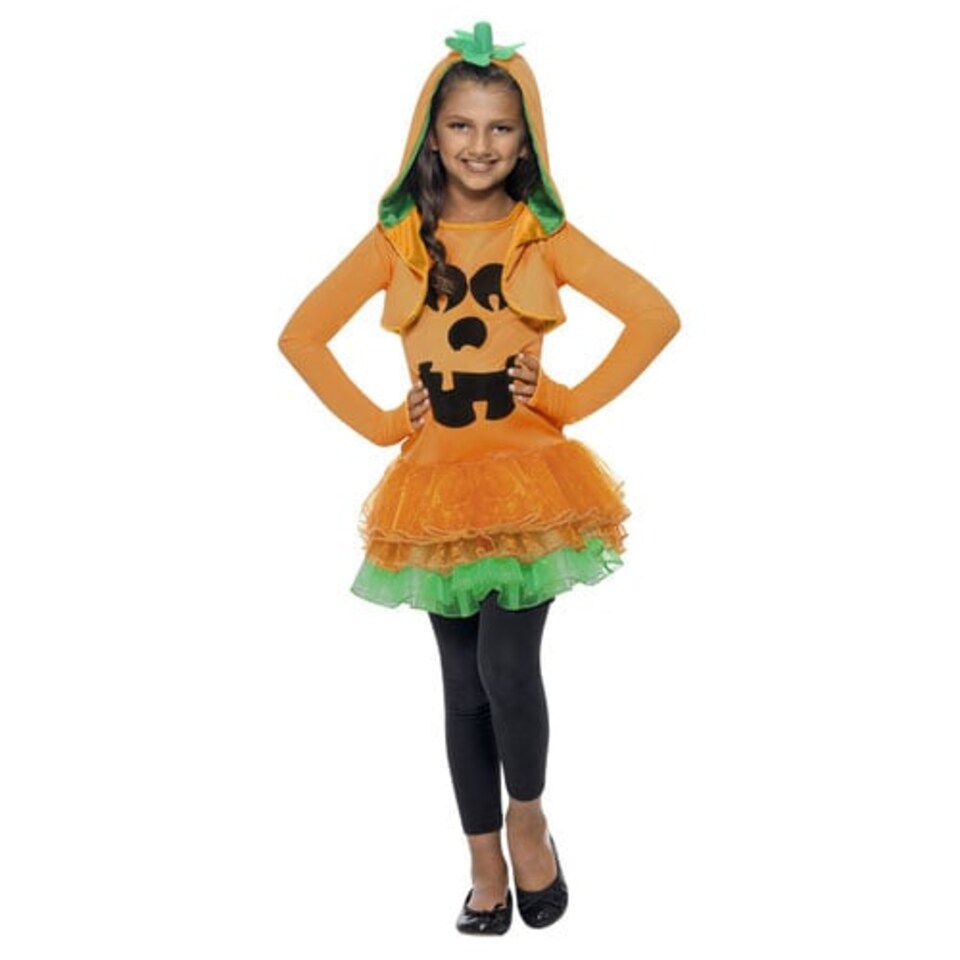 image 1 of Pumpkin Tutu Dress Girls Fancy Dress Costume Kids Medium - Age 7-9