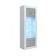 image 7 of Display Cabinet Bookcase Sideboard Storage Cabinet Cupboard Grey High Gloss LED 170cm