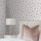 image 3 of Cherry Kisses Wallpaper in Pink & Red Pink