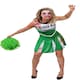 image 1 of Green Zombie Cheerleader Costume Green | L