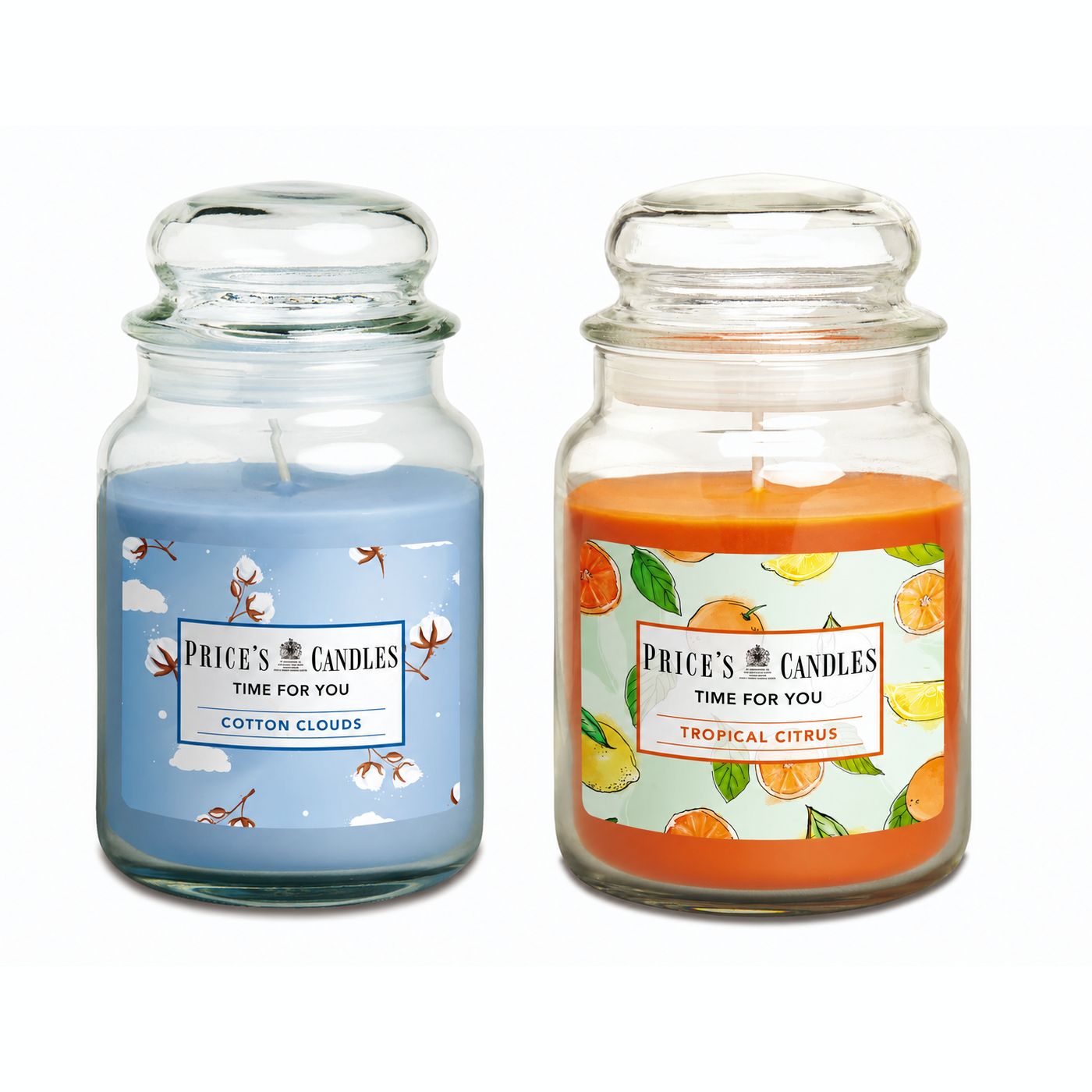 Price's Candles Cotton Clouds & Tropical Citrus - Tesco Groceries