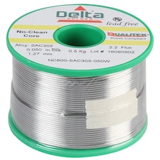 QUALITEK - Lead Free Solder Wire, 96.5/3/0.5, 1.2mm, 500g