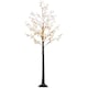 image 1 of HOMCOM 6ft Artificial Tree with Warm White LED Lights, Baby Breath Flowers