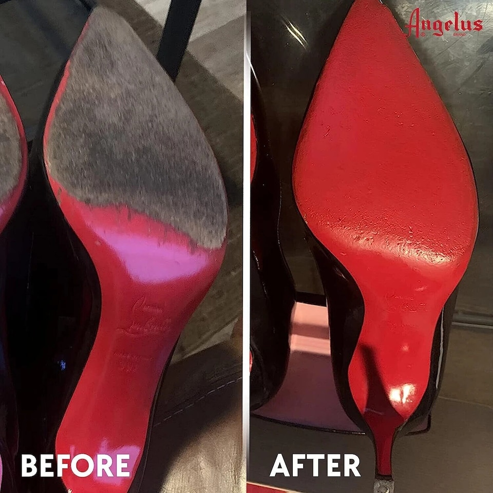 image 1 of Angelus Red Walk on Sole Paint - Luxury Restoration for Shoes 2oz | Red
