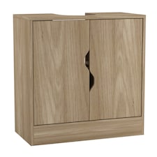 Bathroom Sink Cabinet with Partial Pedestal | Brown | 60 x 60 x 30 | 1