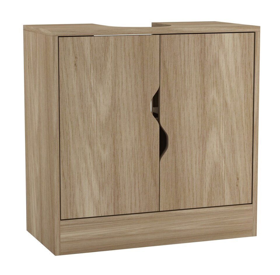 image 1 of Bathroom Sink Cabinet with Partial Pedestal | Brown | 60 x 60 x 30 | 1