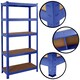 image 7 of House of Home Steel Racking Shelving 5 Tier Heavy Duty Garage Storage Racks Shelf Metal Unit | Blue