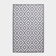image 1 of Homescapes Outdoor Rug Luxury Waterproof Reversible Recycled, For Garden, Zoe Geometric | Grey | Grey and White