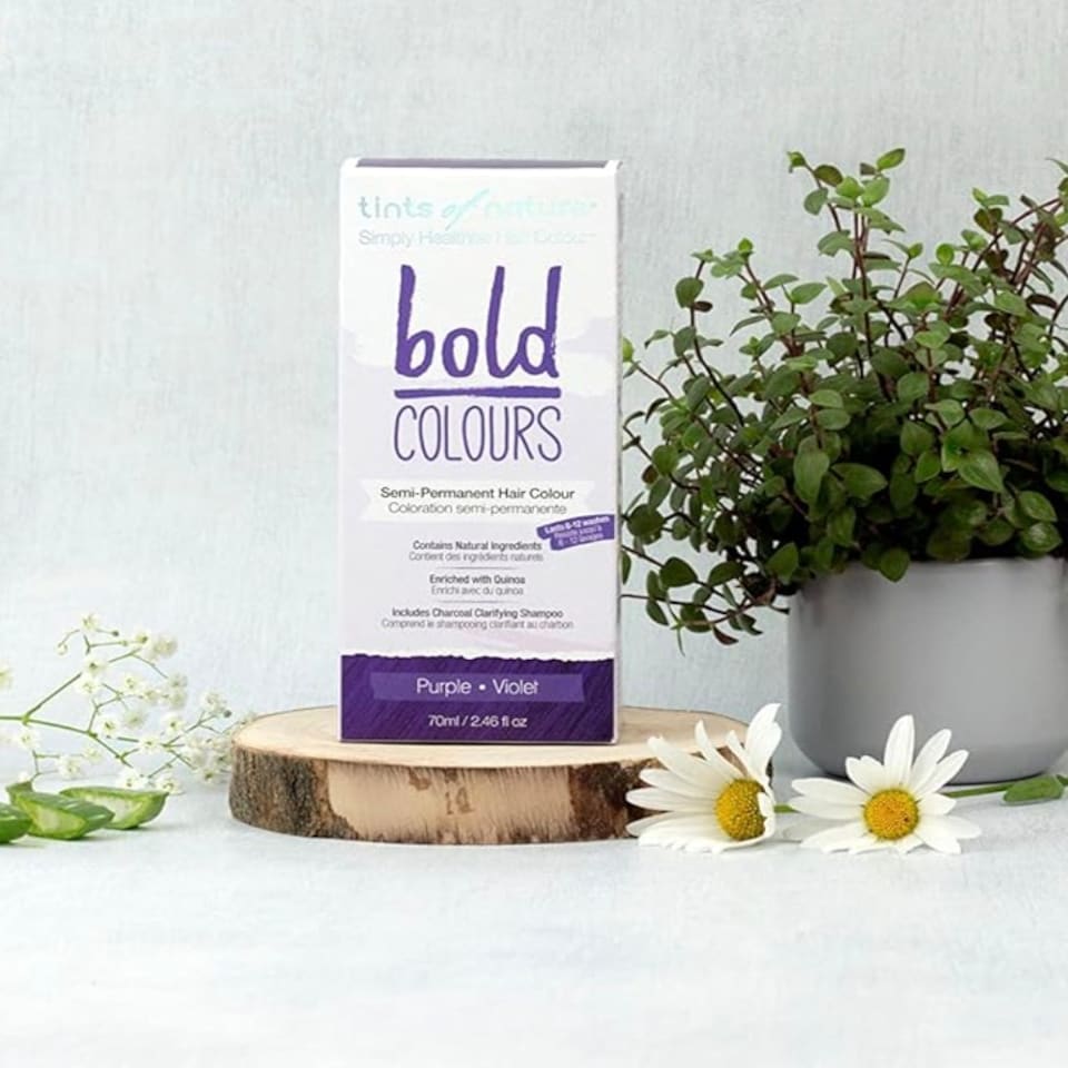 image 1 of Tints of Nature Bold Colour Purple Semi-Permanent Hair Dye, Single