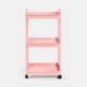 image 1 of OHS 3 Tier Storage Trolley Cart Bathroom Kitchen Rolling Organiser
