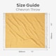 image 6 of Large Cotton Chevron Herringbone Sofa Throw Blanket - 150 x 200cm | Yellow | Mustard | One Size | 1