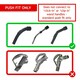 image 9 of SPARES2GO Vacuum Cleaner Telescopic Rod Extension Tube Pipe compatible with Parkside (35mm) Silver