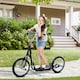 image 6 of HOMCOM Teen Scooter Children Stunt Scooter W/ 16" Tyres Adjustable Height, Black