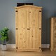 image 2 of Vida Designs Corona 2 Door Wardrobe With Shelf & Clothes Rail, Solid Pine Wood