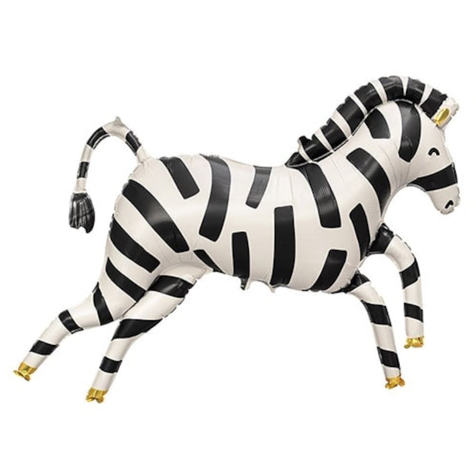 Zebra Shaped Helium Foil Giant Balloon 100cm / 39 in