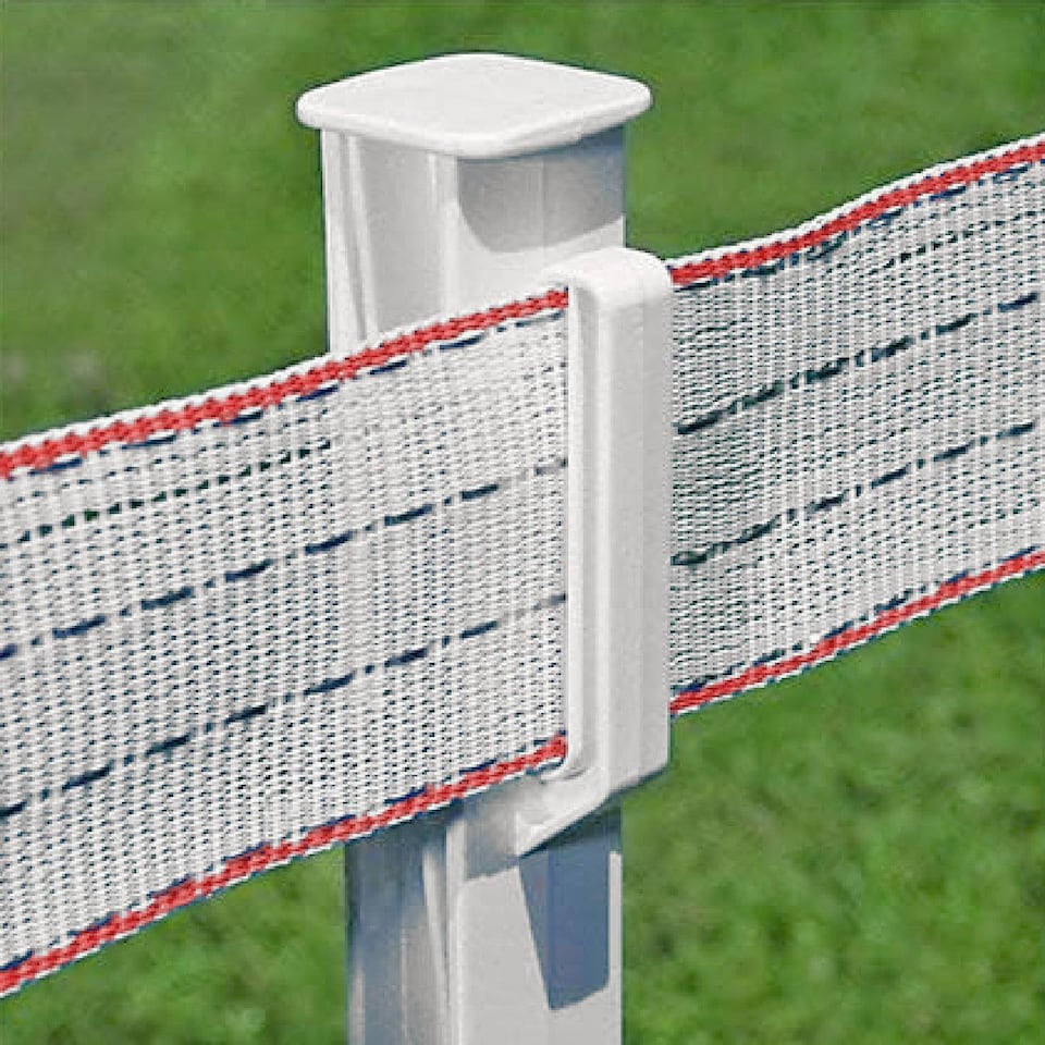 image 1 of True Products White 4ft/1.2m Heavy Duty Plastic Electric Fence Posts - Temporary Garden Fencing Stakes - Pack of 50 | White | White | 50