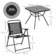image 5 of Outsunny Outdoor Dining Set with Umbrella Hole Table, Patio Furniture