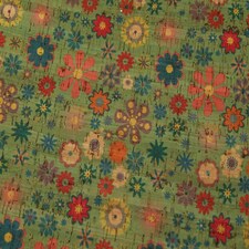 Green Cork Leather Fabric for Bag Making, Upholstery, 132cm / 51" Wide - per metre