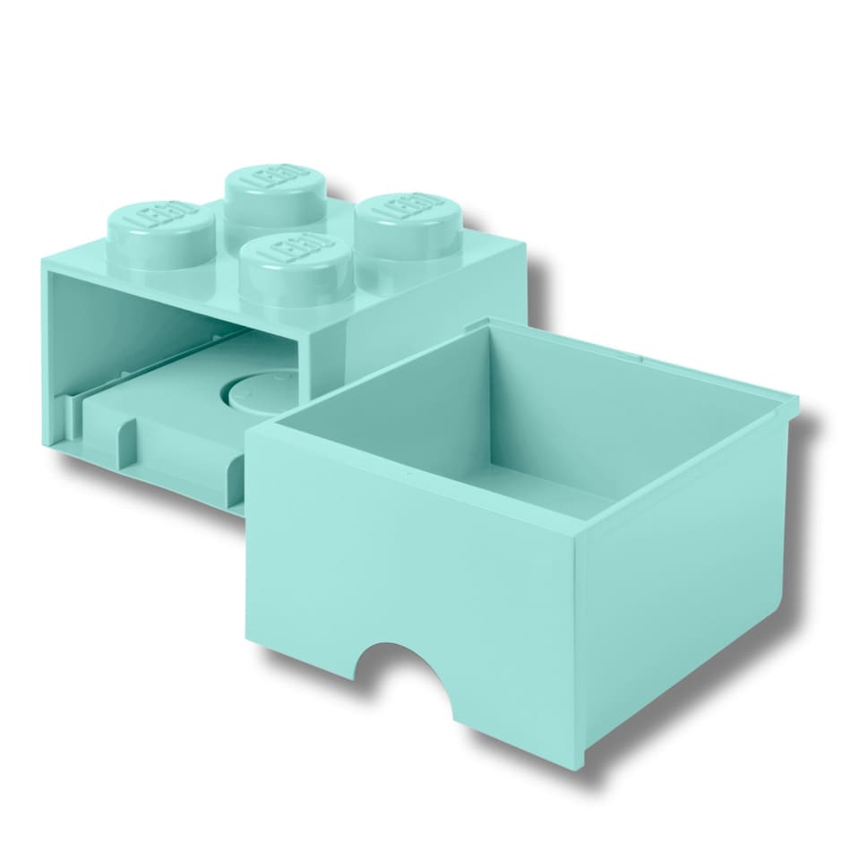 image 1 of LEGO Brick Drawer 4 Stud - Aqua