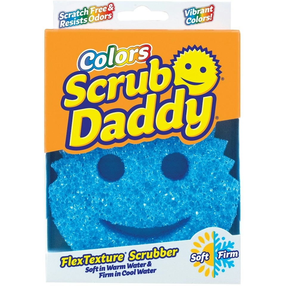 Scrub Daddy Sponge Colours Blue Flex Texture Scrubber Blue