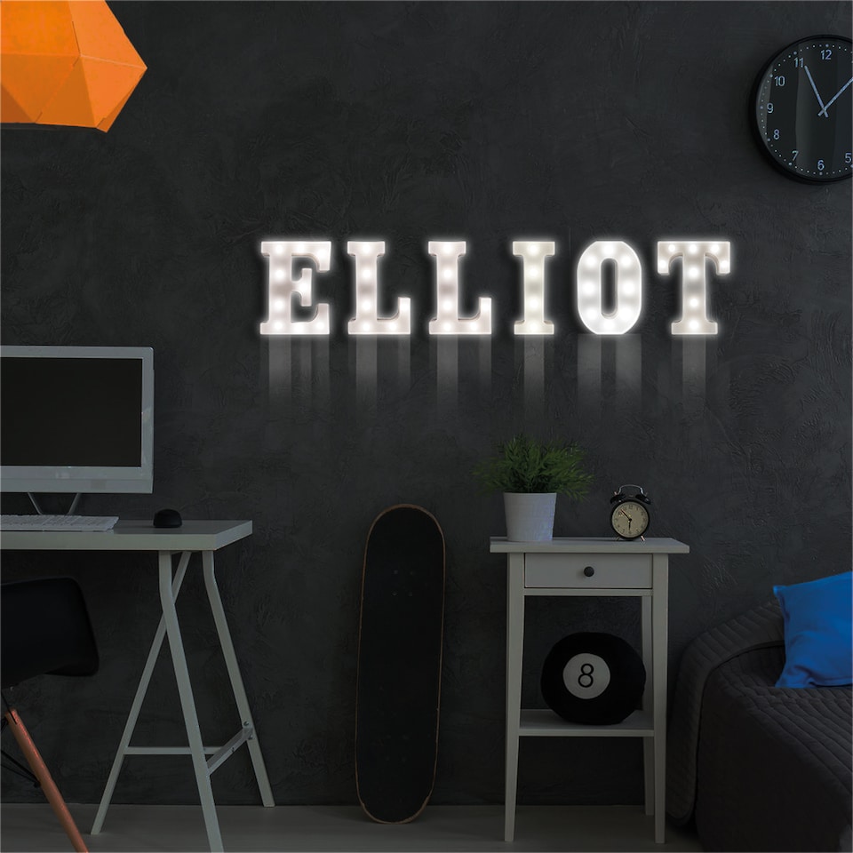 image 1 of St Helens Battery Operated 3D LED Letter W Light