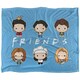 image 1 of Friends Chibi Blanket - Multicoloured - One Size