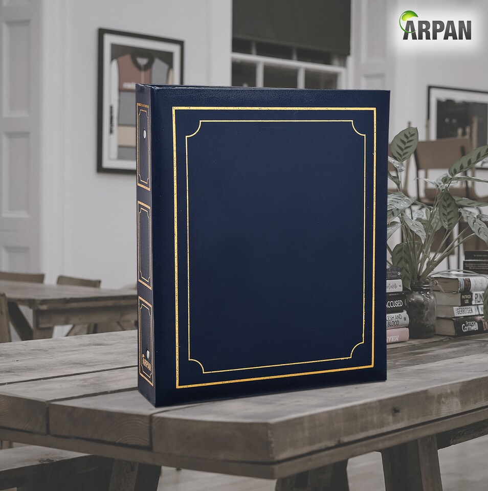 image 1 of Large Self Adhesive Ring Binder Photo Album – 40 Sheets / 80 Sides – Traditional Sticky Page Memory Scrapbook Album